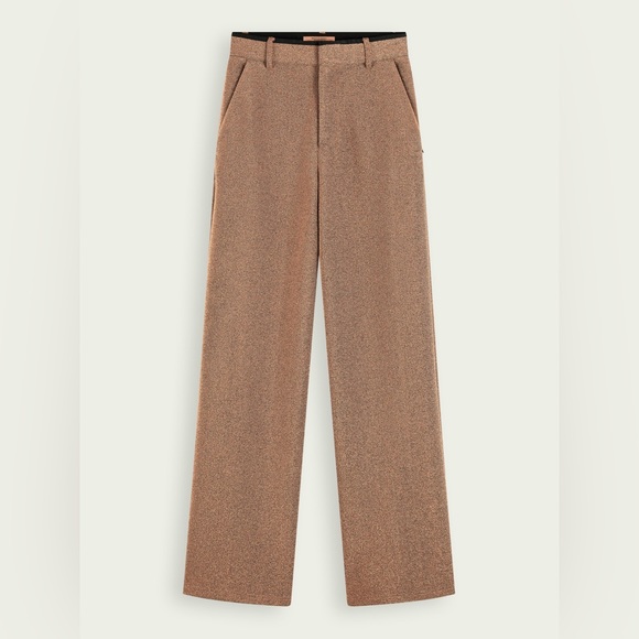 Scotch & Soda Wide Leg Stretch Metallic Pants - Picture 7 of 9